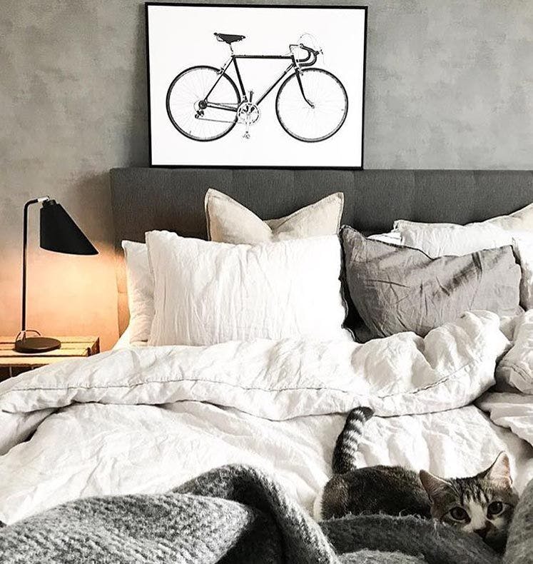 Poster minimaliste avec un vélo