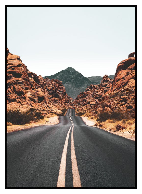 Väg genom Bergen Poster (30x40 cm) - Poster Store
