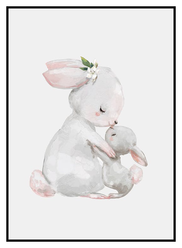 Plakat Królicze Przytulanki (21x30 cm) - Poster Store