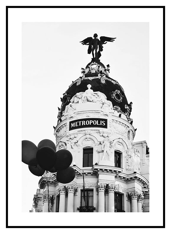 Madridský metropolis Plakát (30x40 cm) - Poster Store