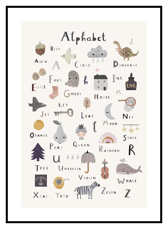 Plakat ABC (30x40 cm) - Poster Store