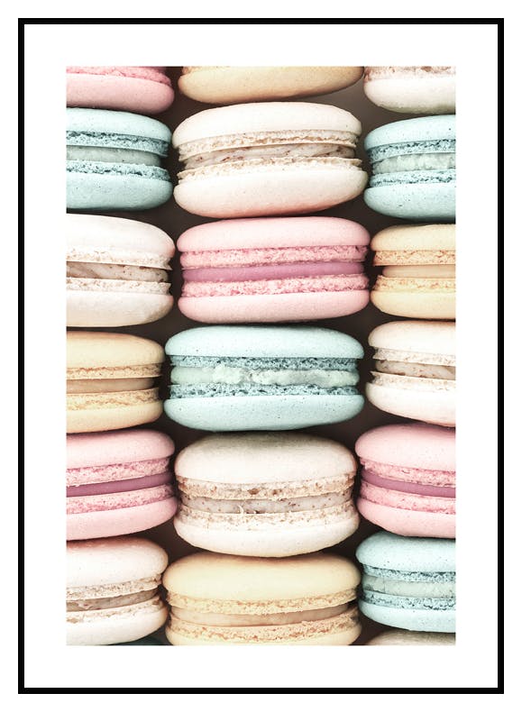 Macarons Poster (50x70 cm) - Poster Store