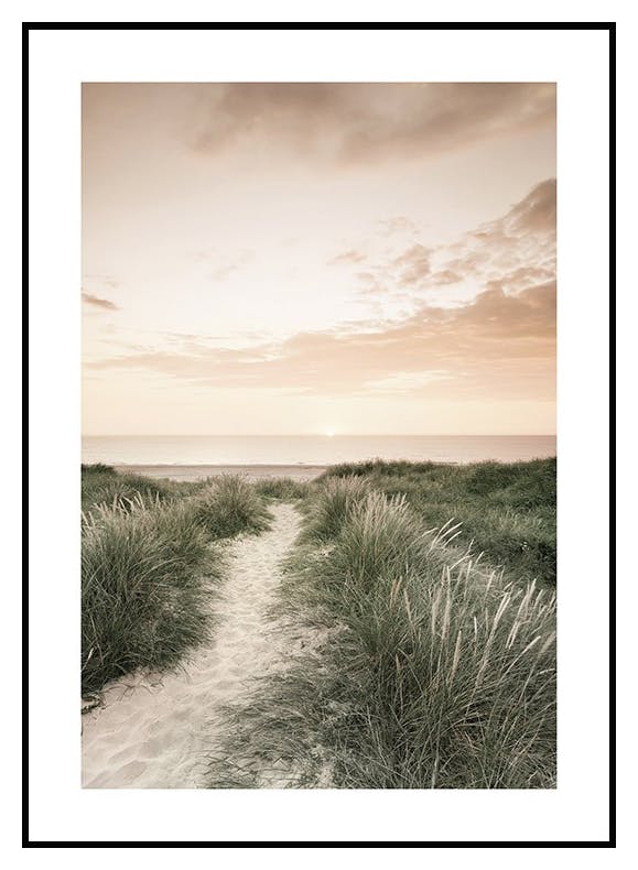 Sunrise Beach Walk Poster (21x30 cm) - Poster Store