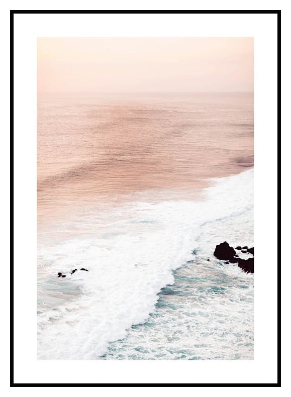 Pastel Waves Poster (21x30 cm) - Poster Store