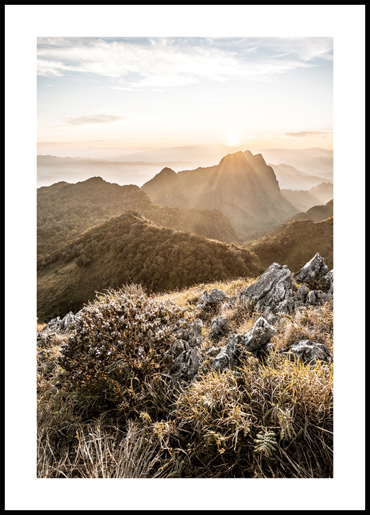 - Landschaft Naturmotive Sonnenaufgang Poster