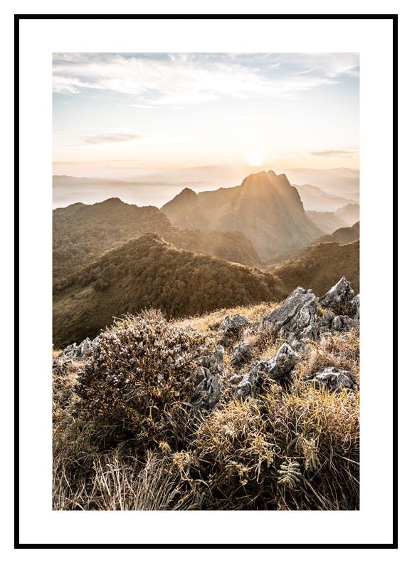 Landskap Soluppgång Poster (50x70 cm) - Poster Store