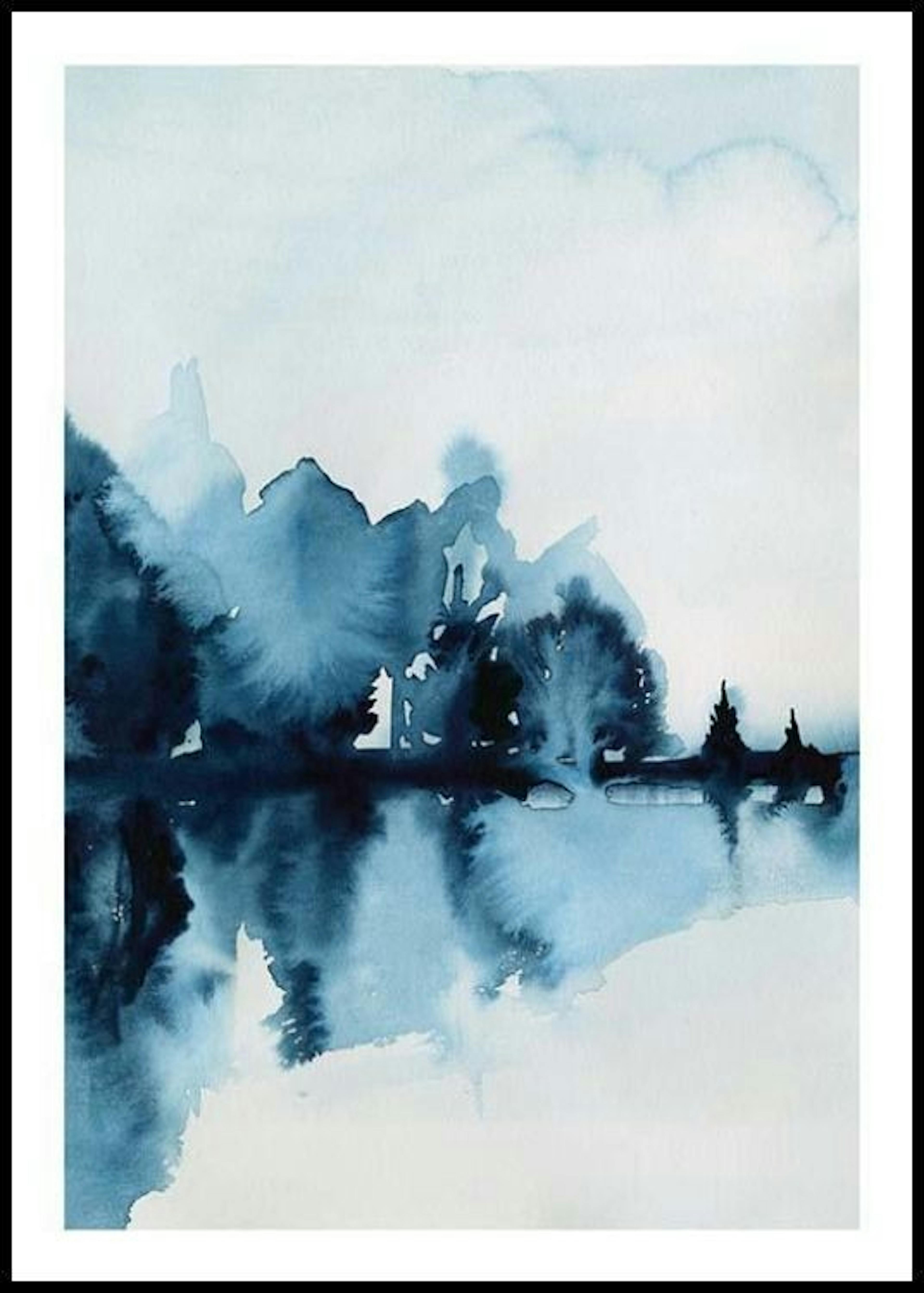 Watercolor Reflection Poster 0