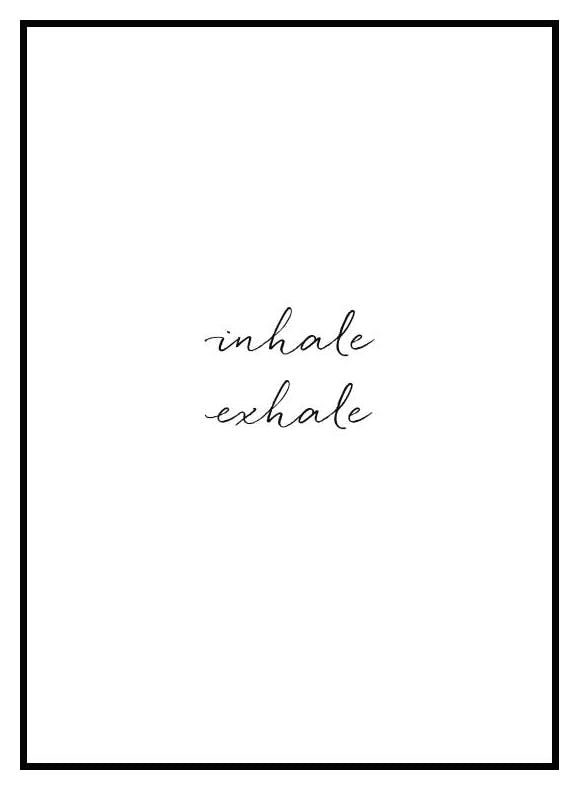 Inhale Exhale Póster (21x30 cm) - Poster Store
