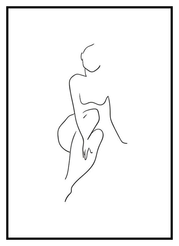 Body Line Art Poster (30x40 cm) - Poster Store