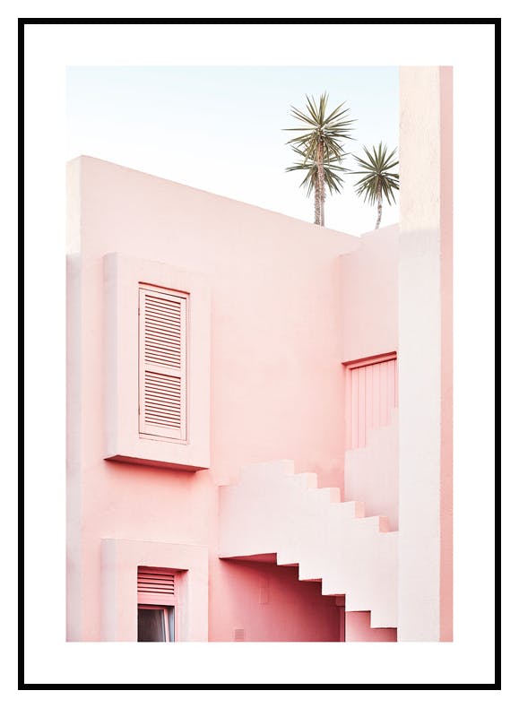 Plakat Różowe Ściany (50x70 cm) - Poster Store