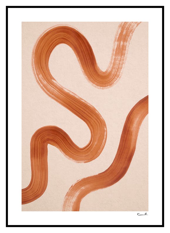 Abstract Brush No1 Poster (30x40 cm) - Poster Store