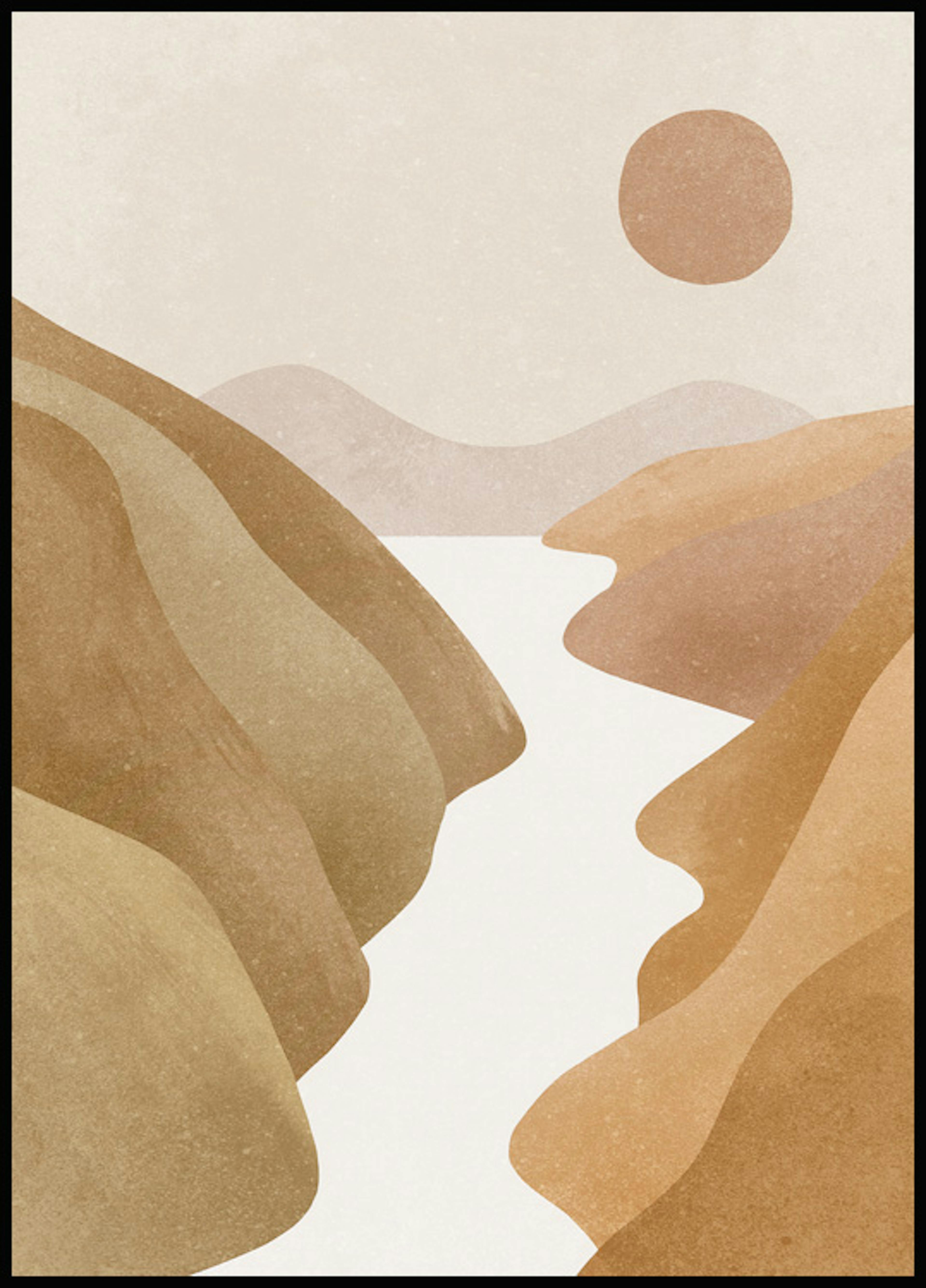 Abstract Valley Poster 0