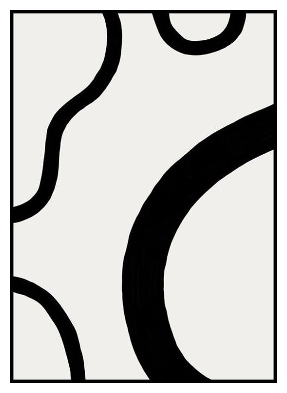 Abstrakcyjne Kształty No4 Plakat (50x70 cm) - Poster Store