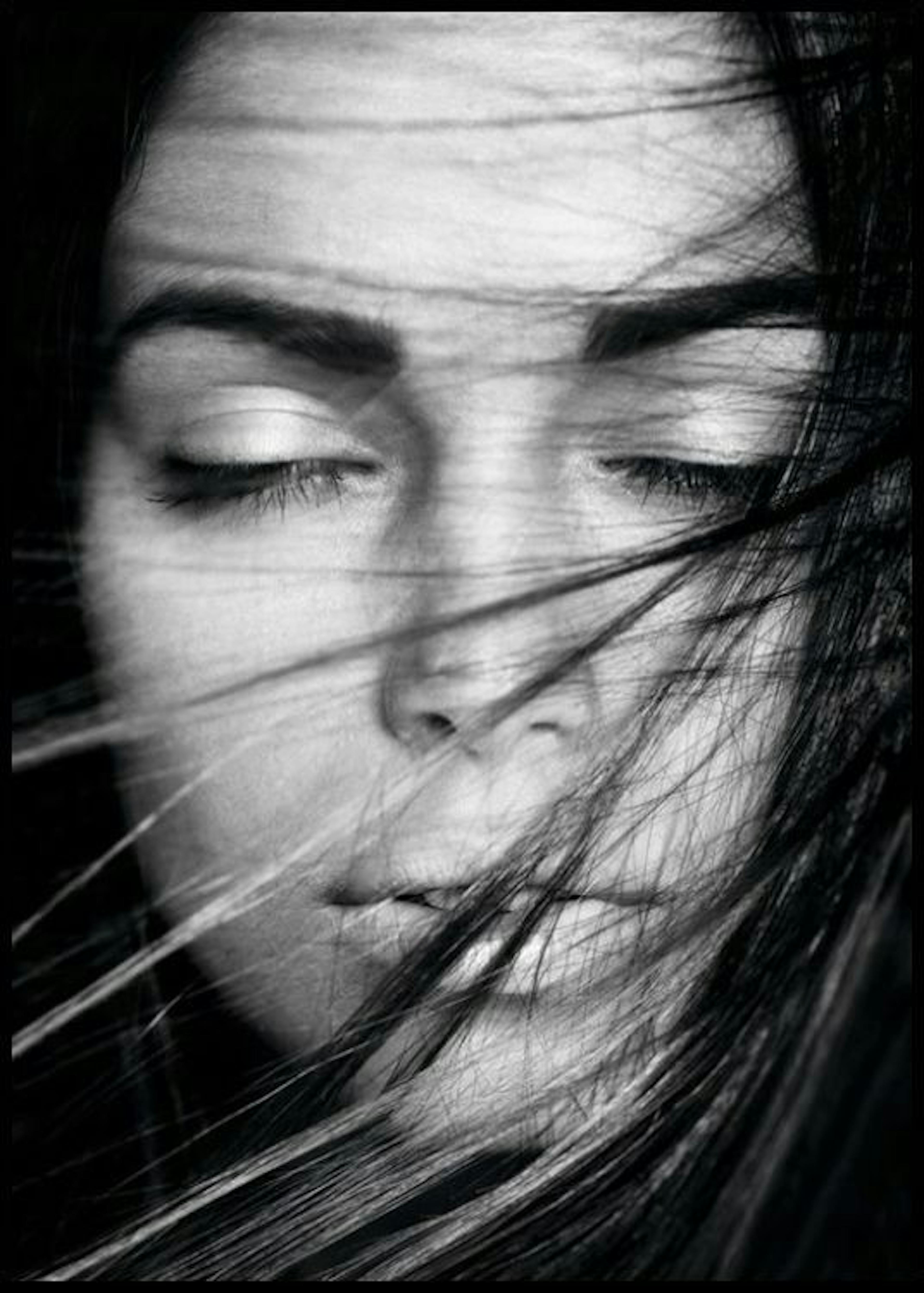 Wind Blowing Hair Poster thumbnail