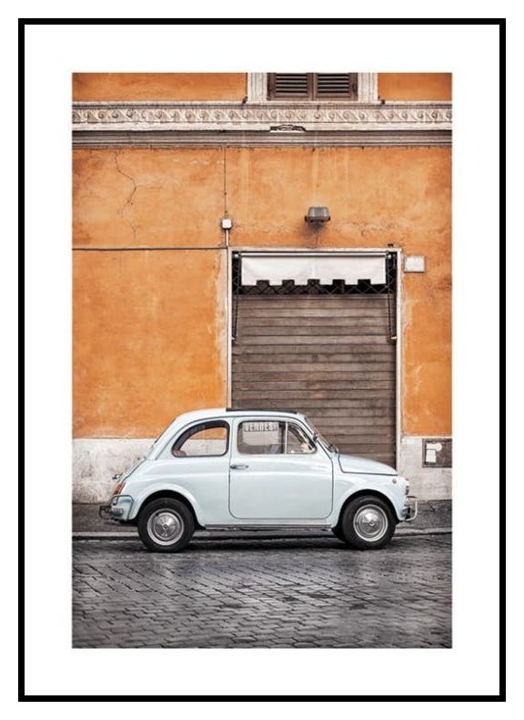 Voiture Vintage à Rome Poster (30x40 cm) - Poster Store