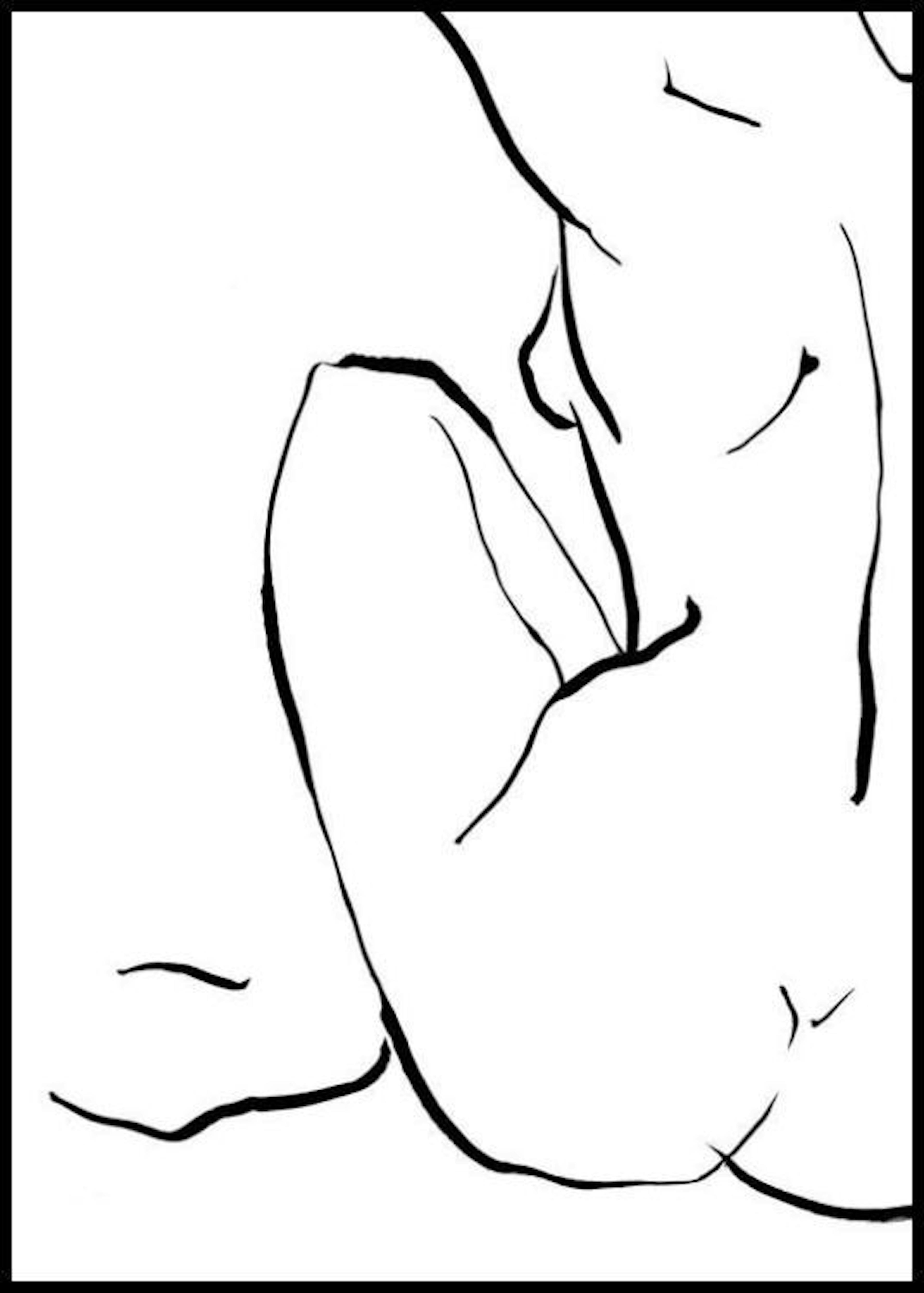 Dibujo de Espalda Póster thumbnail