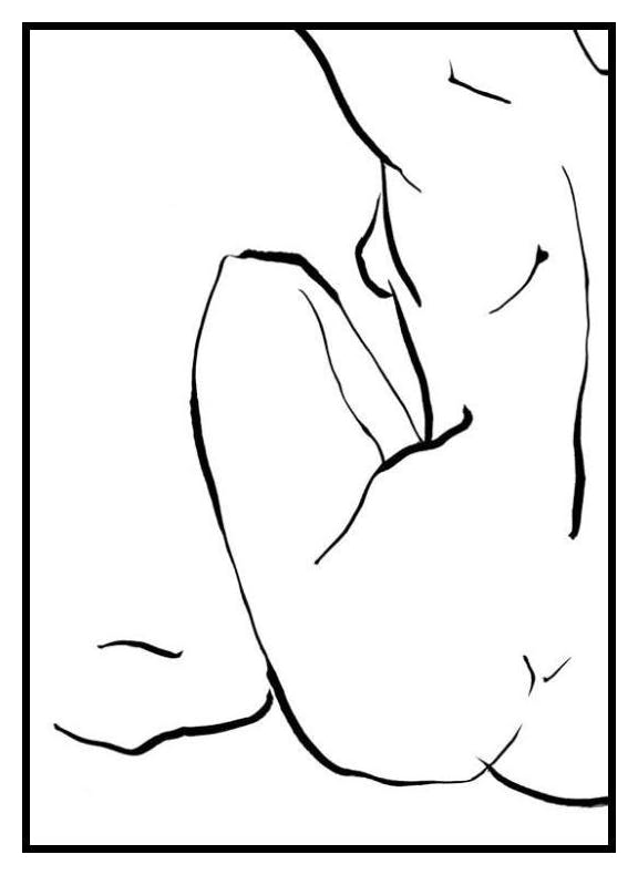 Back Drawing Poster (21x30 cm) - Poster Store