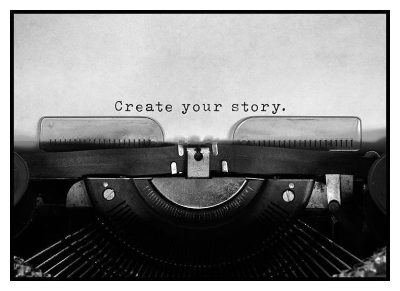 Prints Create Your Story Poster (50x70 cm) - Poster Store