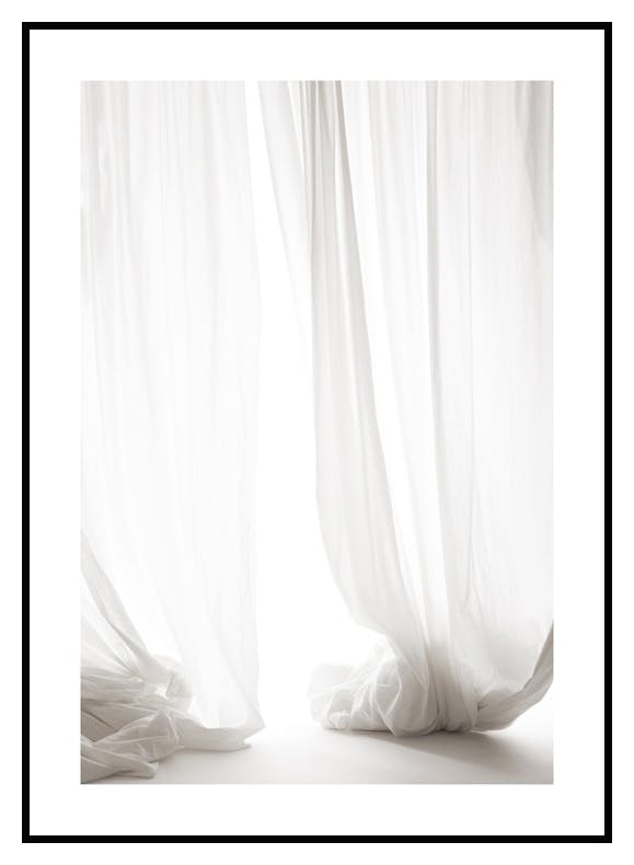 Licht durch Vorhänge Poster (50x70 cm) - Poster Store