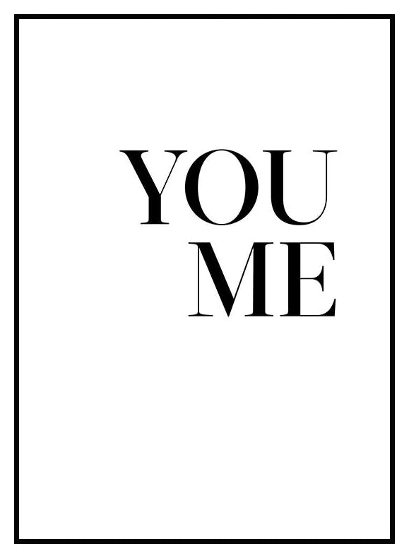 Plakat You. Me. (50x70 cm) - Poster Store