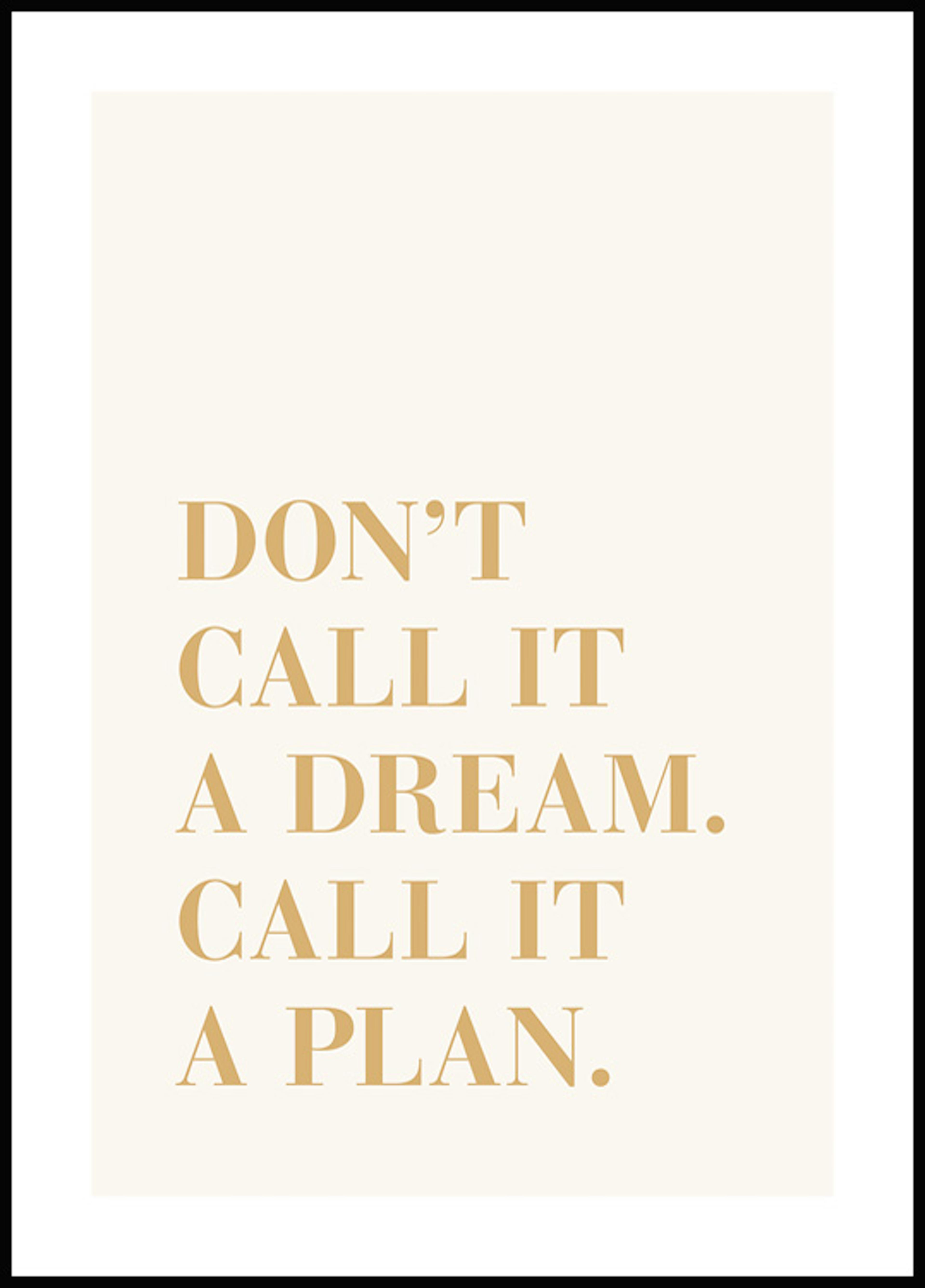 Call It a Plan Poster 0