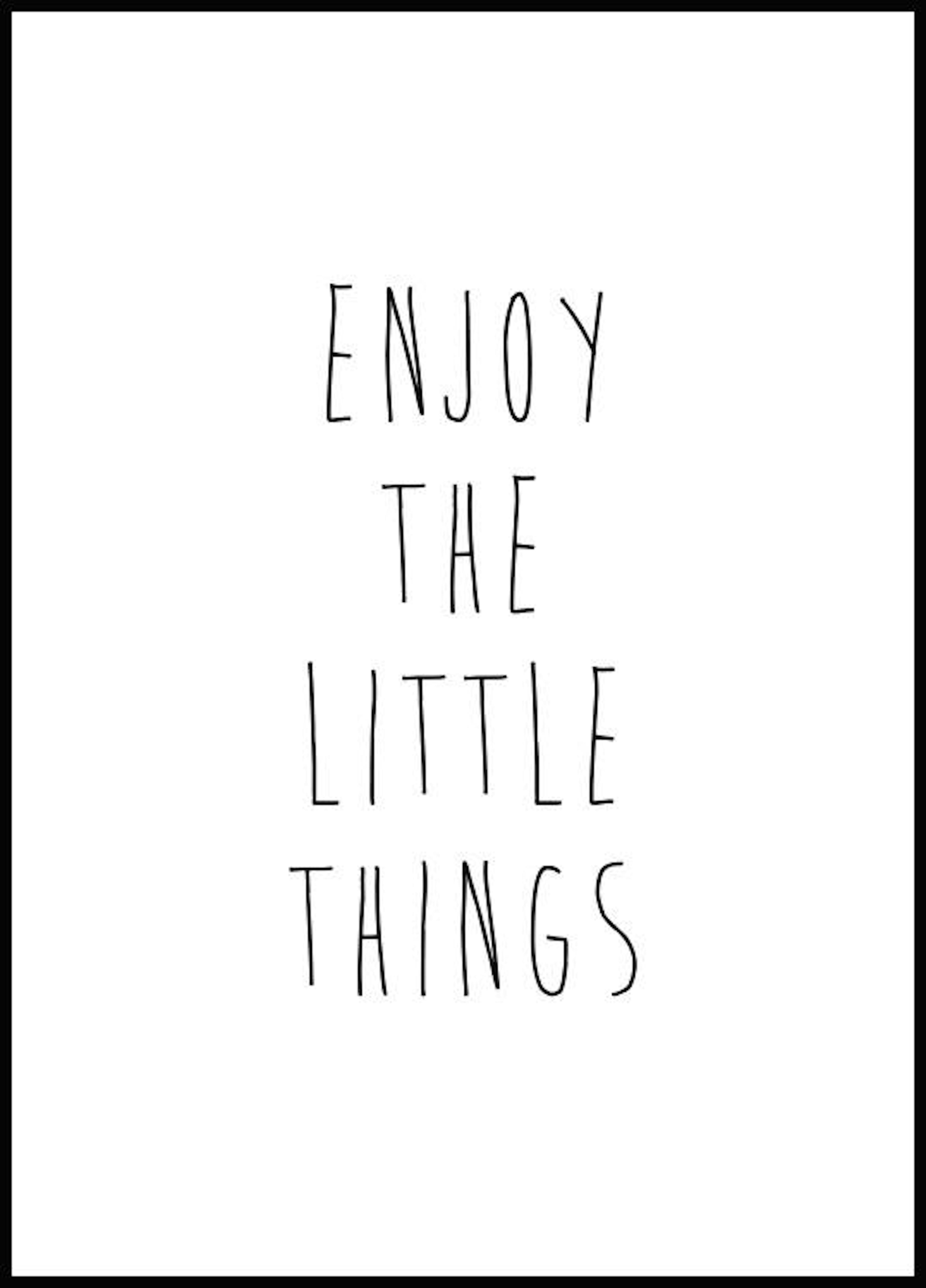 Enjoy the Little Things Juliste 0