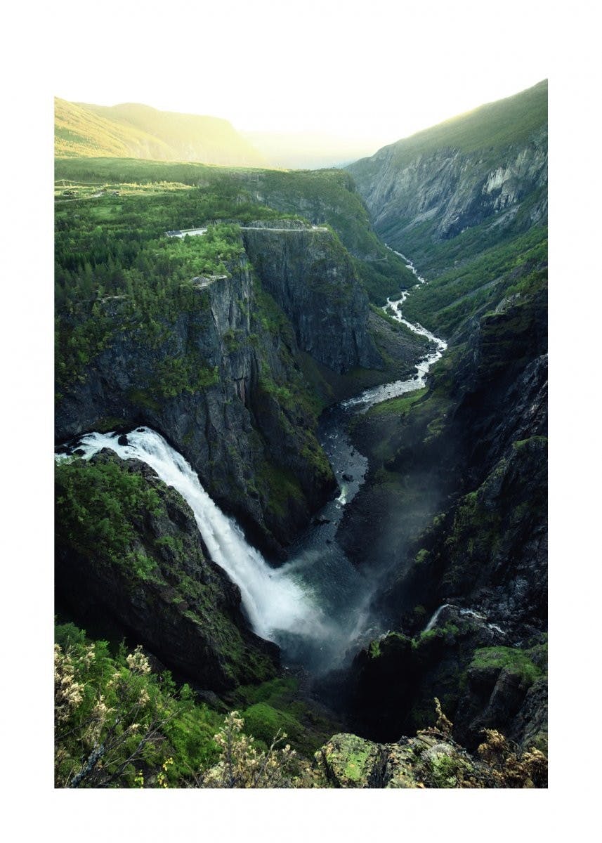 ノルウェー滝 ポスター 0