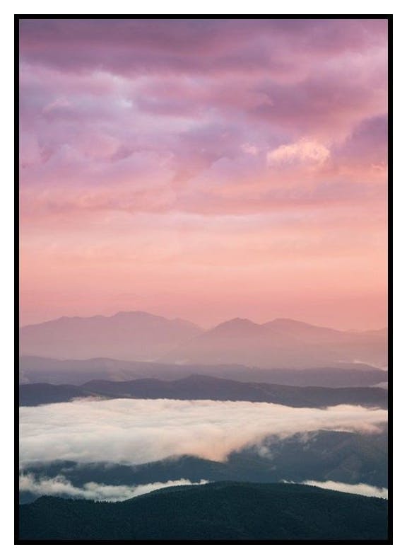 Pink Sunrise Poster (30x40 cm) - Poster Store