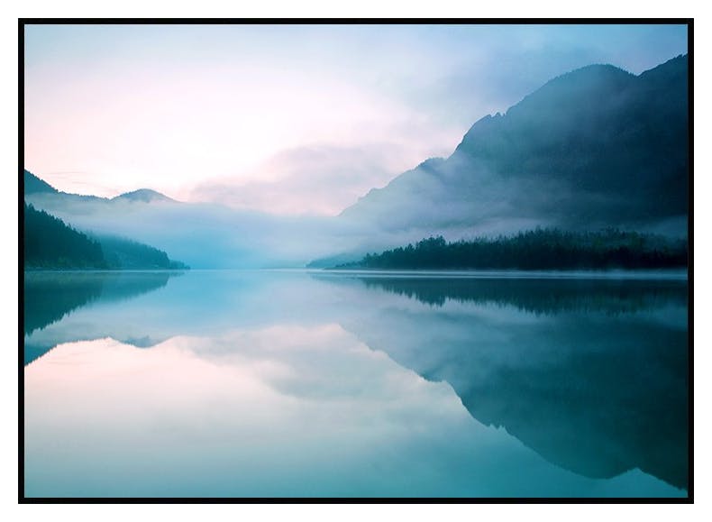Morning at Lake Plansee Poster (21x30 cm) - Poster Store