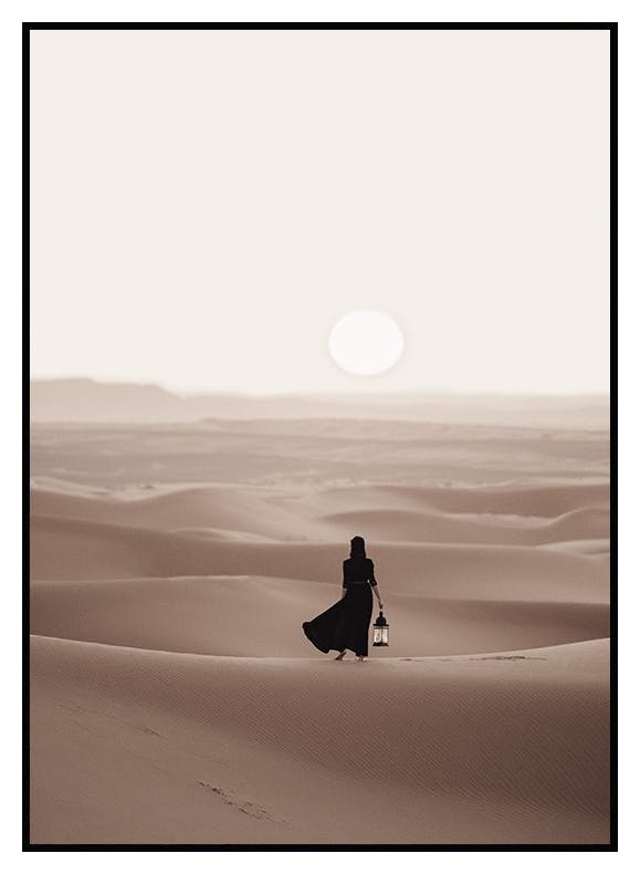 Woman in Desert Poster (50x70 cm) - Poster Store