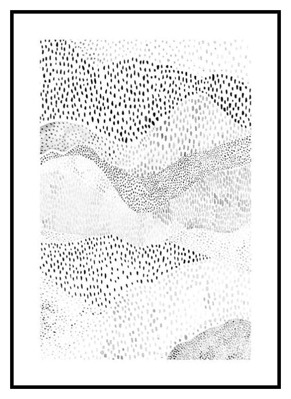 Montagne Punteggiate Poster (50x70 cm) - Poster Store