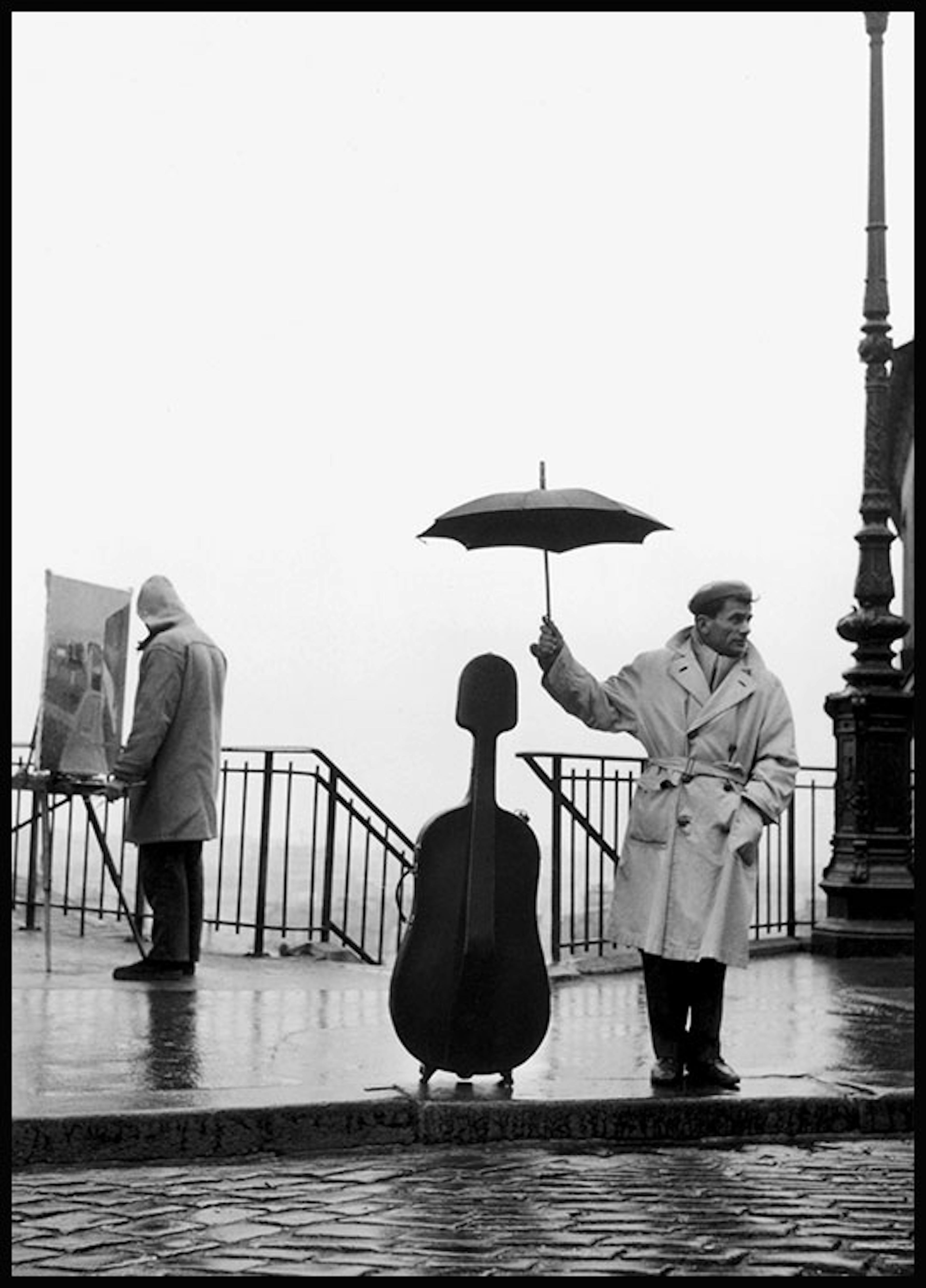 Musician Under The Rain Plakat 0