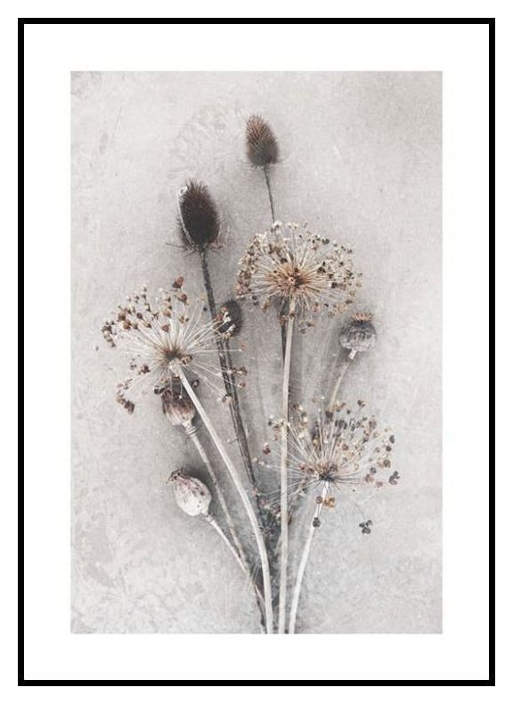 Gedroogde Bloemenbos Poster (21x30 cm) - Poster Store