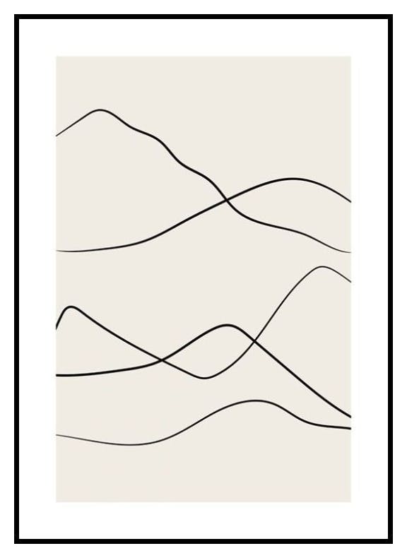 Desert Lines No2 Poster (50x70 cm) - Poster Store