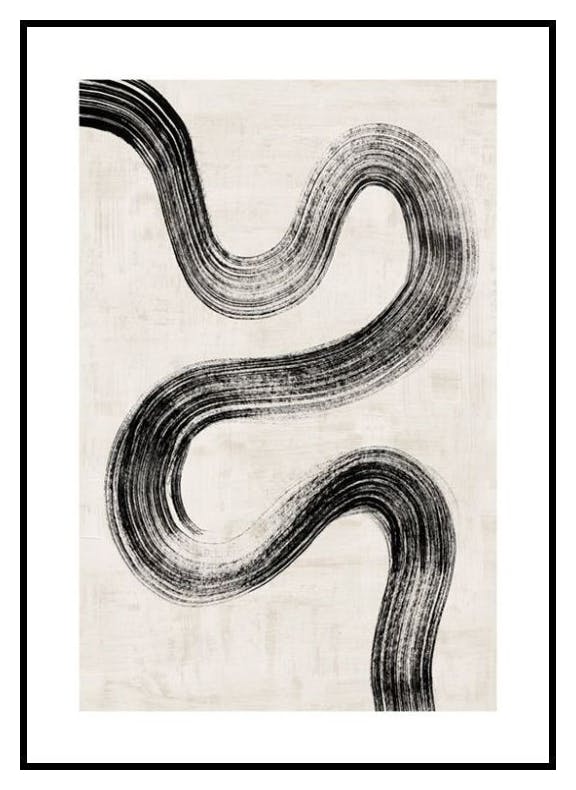 Ink Brush Stroke No2 (100x150 cm) - Poster Store