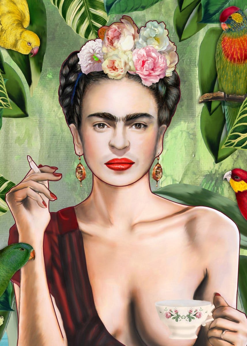 Frida Con Amigos Plakat 0