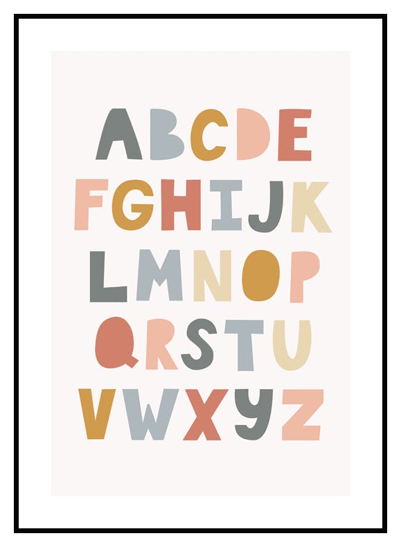 Alfabet Poster (21x30 cm) - Poster Store