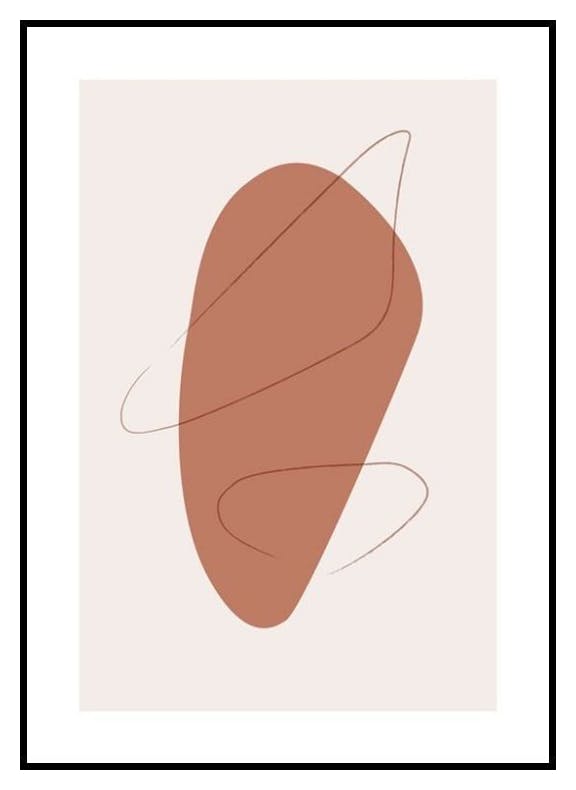 Forme Grafiche e Linee No1 Poster (21x30 cm) - Poster Store