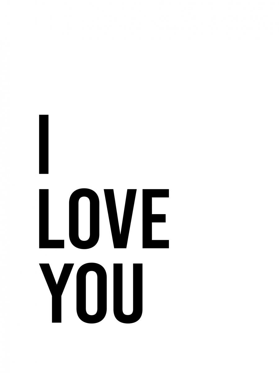 I love you Póster 0