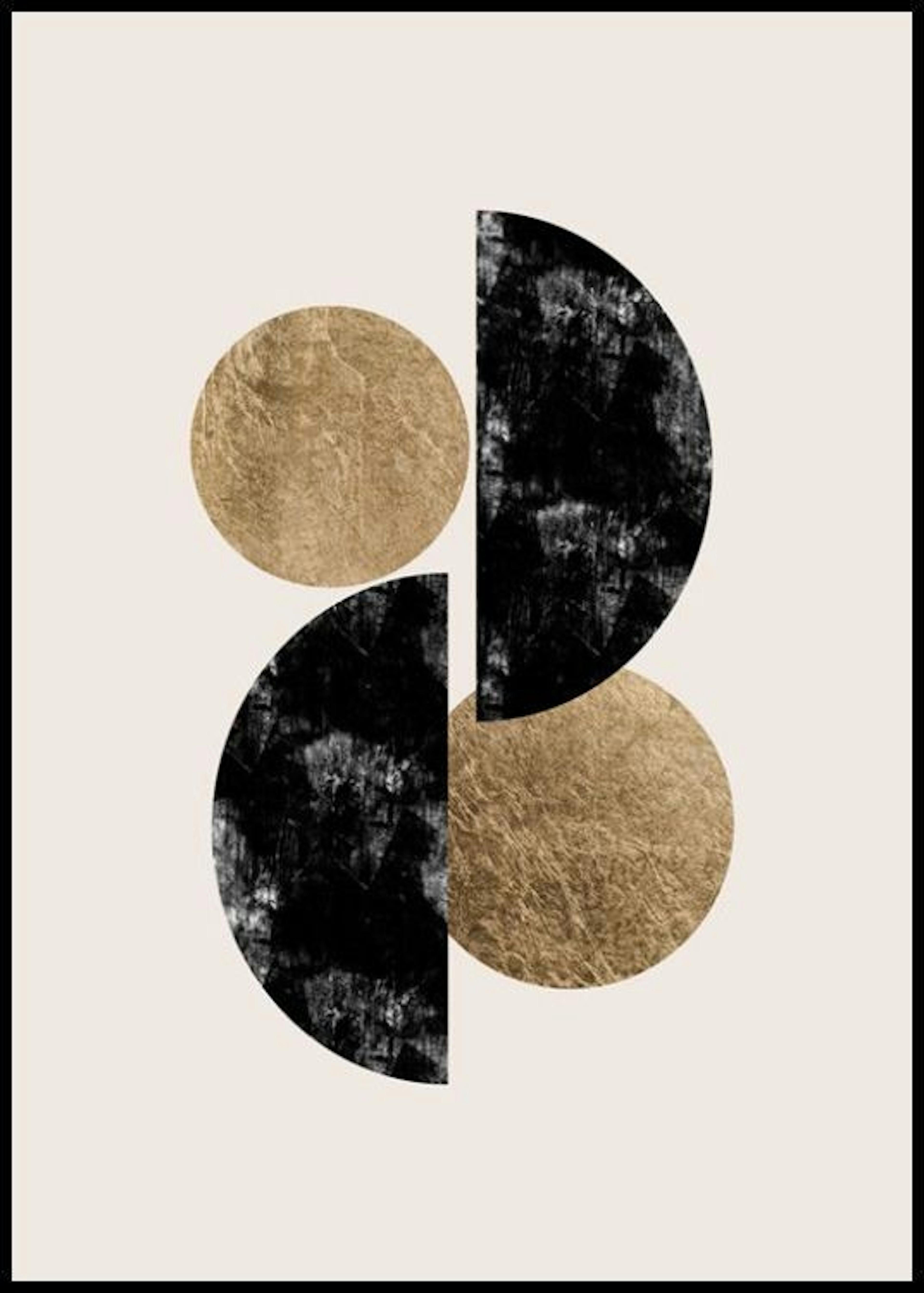 Metallic Geometrisch Poster 0