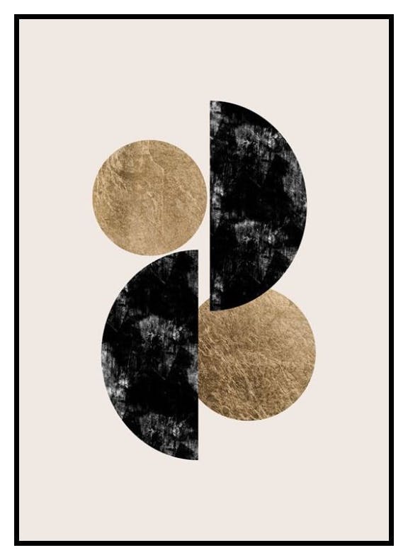 Metallic Geometrics Poster (30x40 cm) - Poster Store