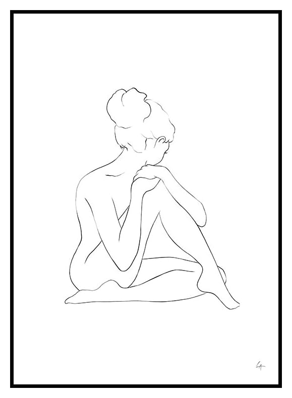 Plakat Nude Sketch (21x30 cm) - Poster Store