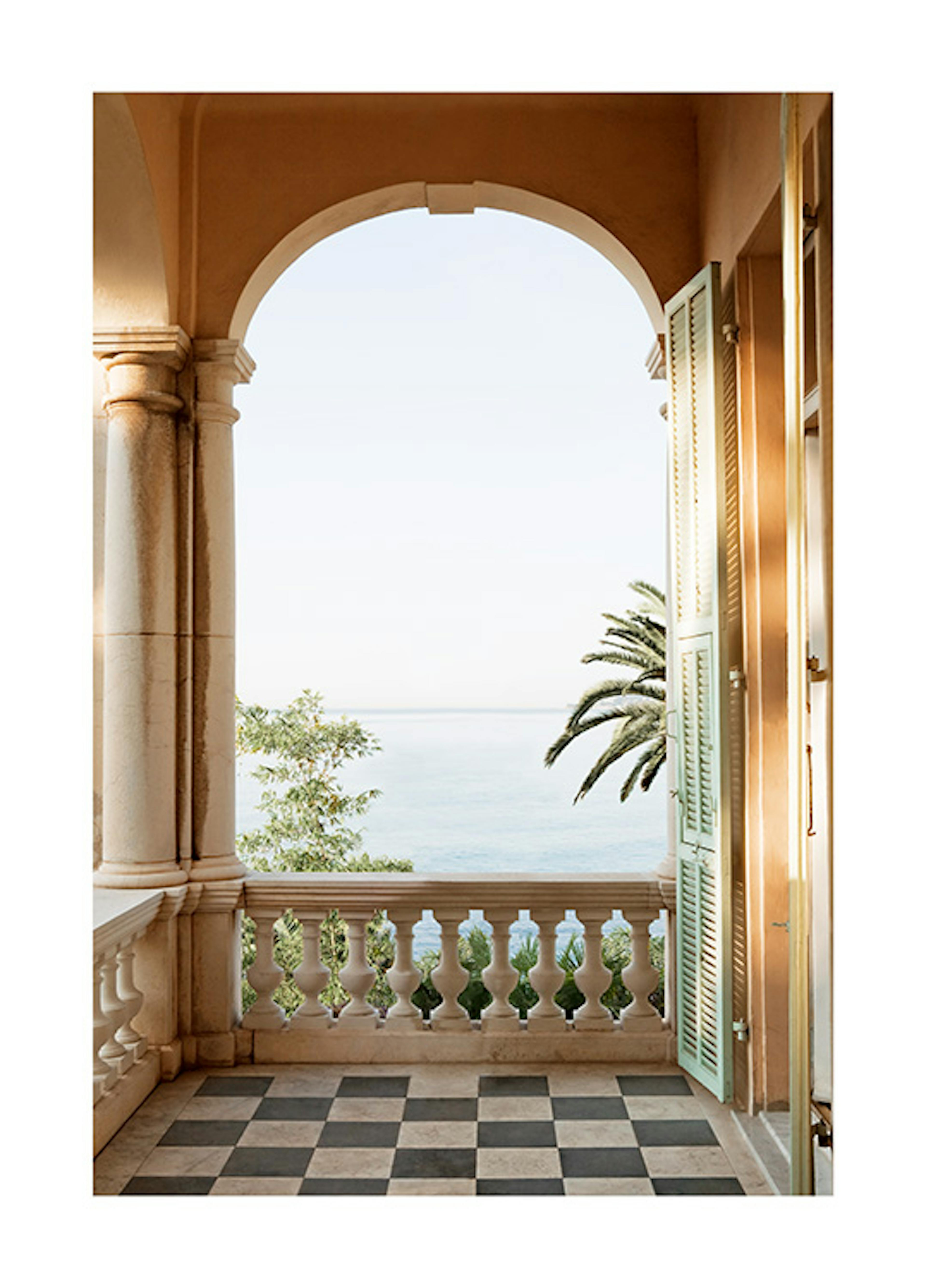 Mediterrane Balkon Poster 0