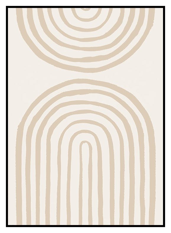 Painted Arches No1 Poster (50x70 cm) - Poster Store