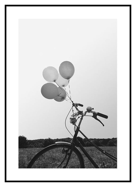 Balloon Bike Poster (30x40 cm) - Poster Store