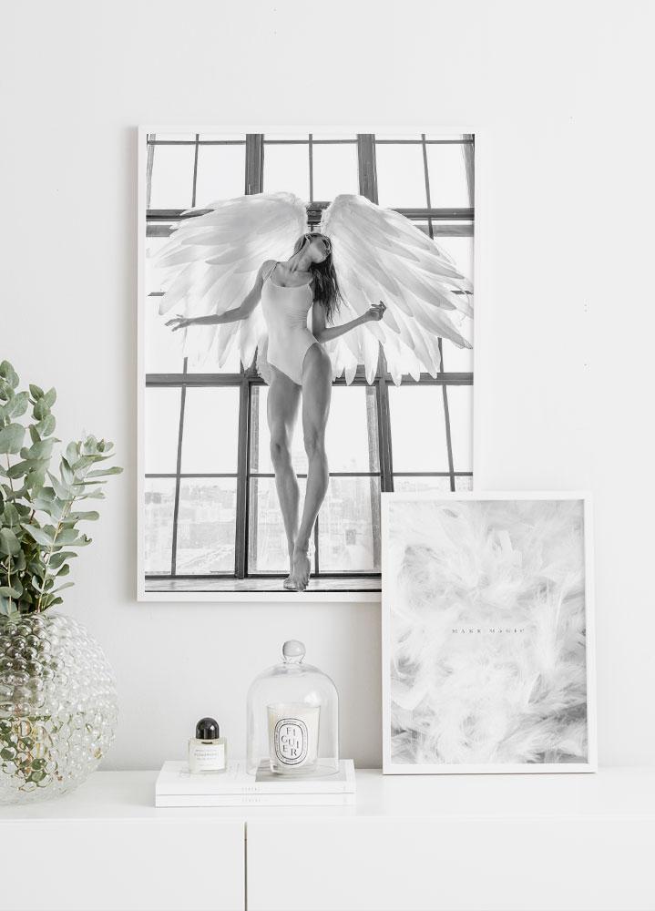 tyran Individualitet Tilskynde Angel Poster - Sort og hvid engel