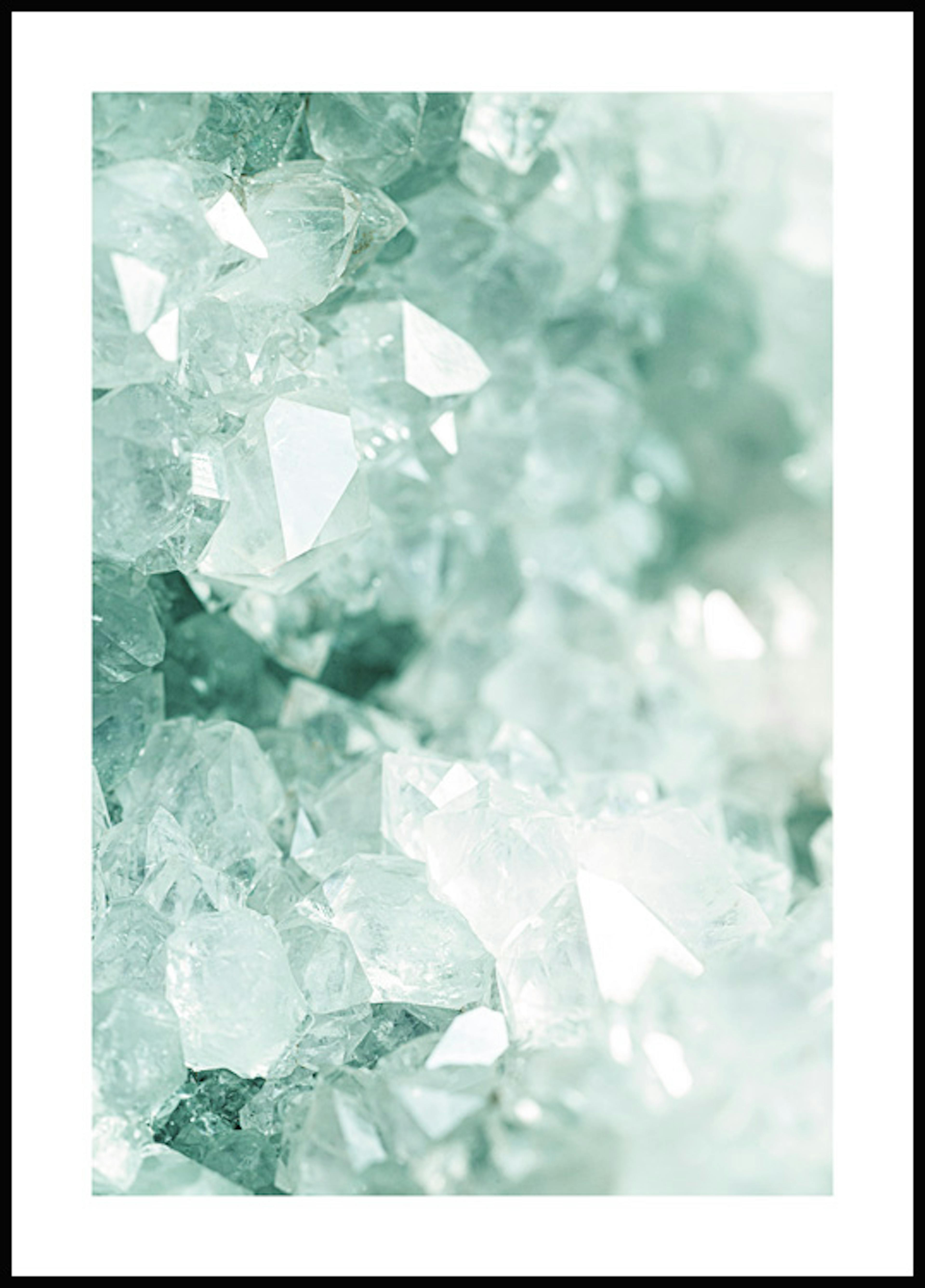 Turquoise Kristallen Poster 0