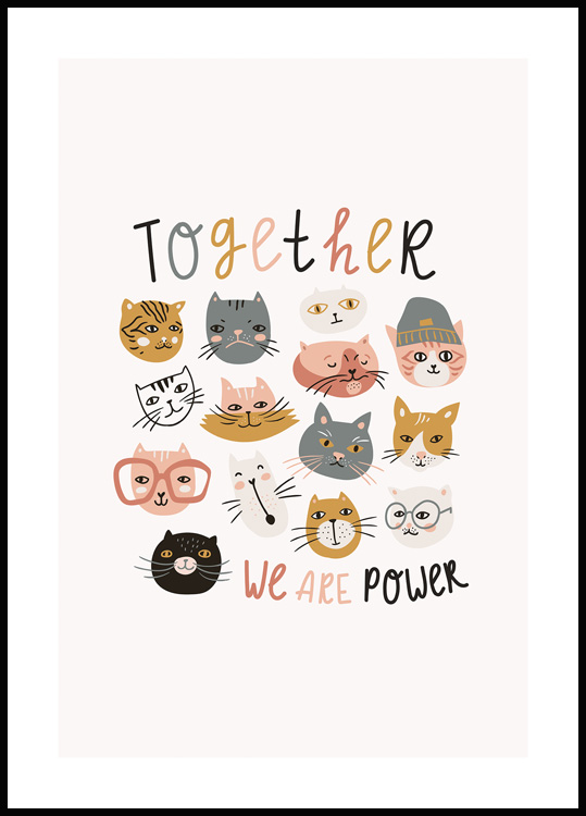 - Poster der Kinderbilder Macht Katzen