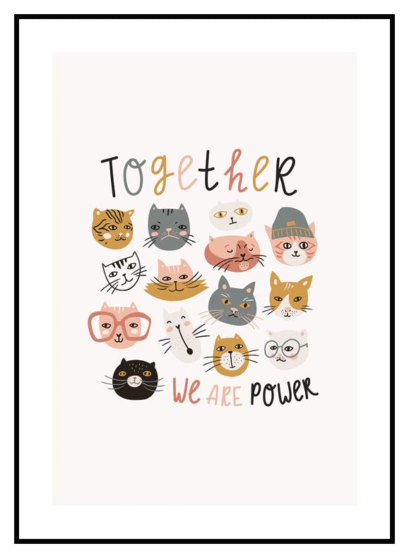 Macht der Katzen Poster (30x40 cm) - Poster Store