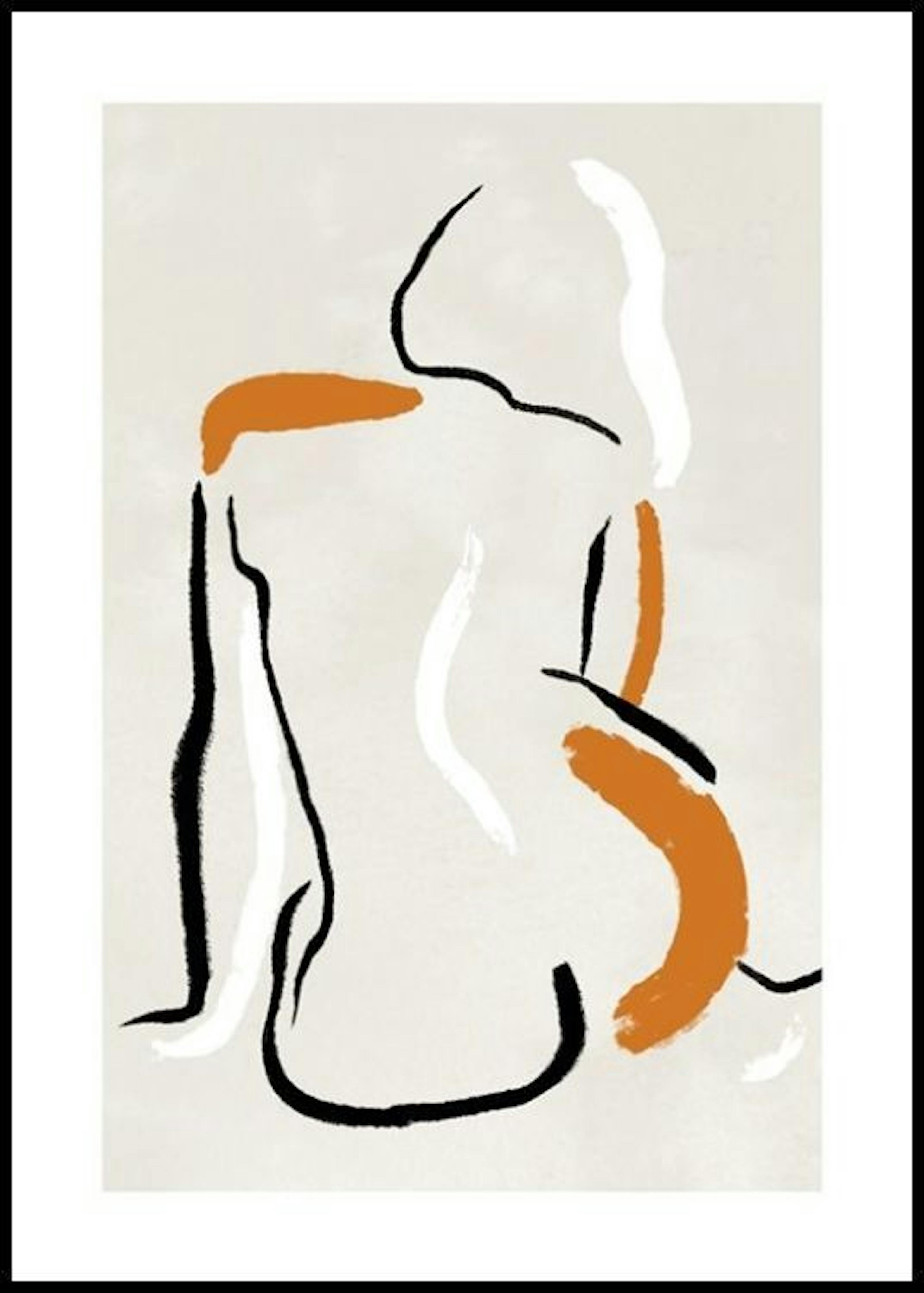 Figurative Strokes No1 Poster thumbnail